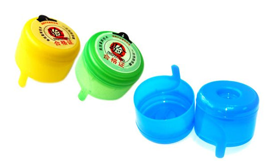 Dual-Color Disposable Cap with Tear-Off Edge | Gallon Seal Cap