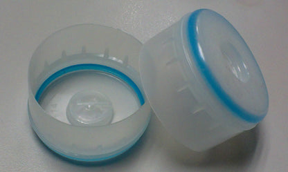 Dual-Color Flat Disposable Cap without Tear-Off Edge | Gallon Seal Cap