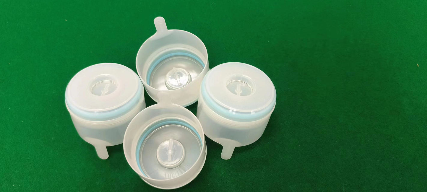 Dual-Color Disposable Cap (52mm Opening) without Tear-Off Edge | Gallon Seal Cap